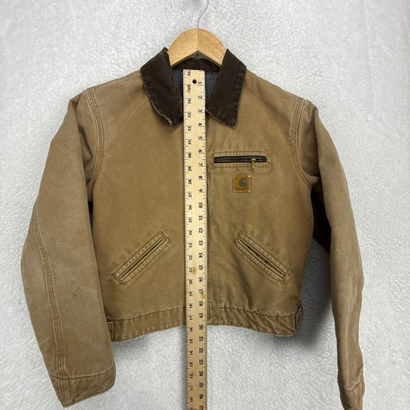 Carhartt Detroit Jacket Sherpa Lined Youth Large (10/12) YYJ97 BRN Brown - Picture 6 of 15